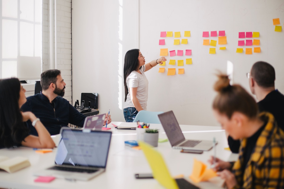 Curriculum whiteboard session at Executive AI Institute